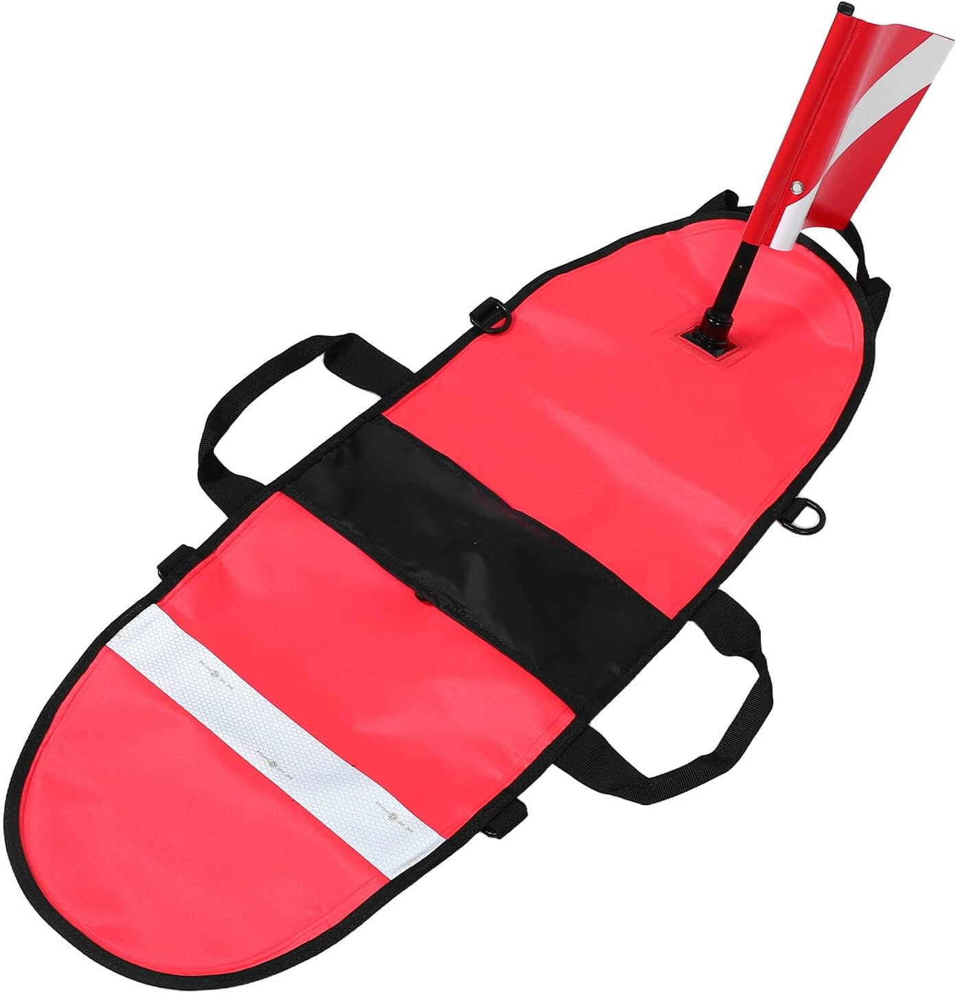COHEALI Inflatable Dive Float Safety Buoy with Red Diving Flag, Universal Size Swimming Safety Equipment for Open Water, Spearfishing, and Scuba Diving