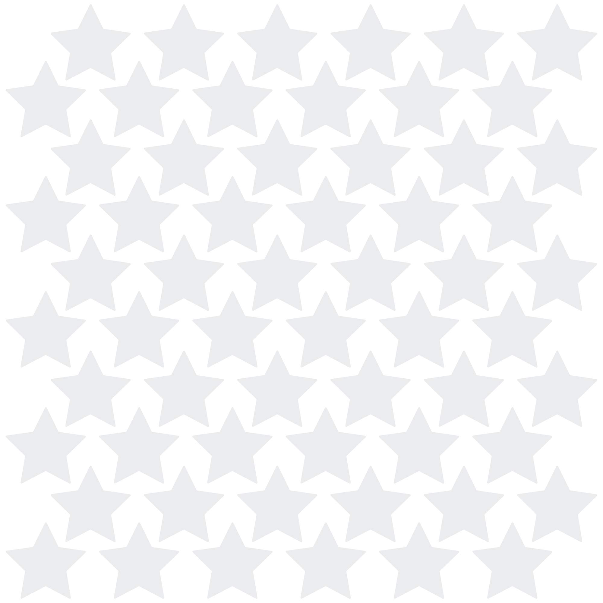 Étoiles autocollantes amovibles LiteMark blanc mat 10,2 cm pour mur et sol