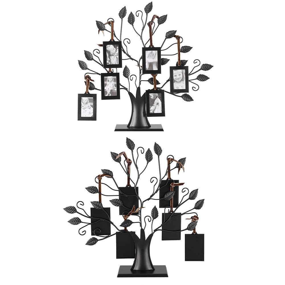 Foto di famiglia alla moda 6 foto sospese o 12 appese Cornice per visualizzazione Albero con cornici sospese Cornici per ufficio da casa Decorazioni da tavola per famiglie(S)