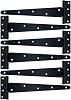 T-Strap Shed Hinge Gate Strap Heavy Duty Hinge Door Barn Gates Hinges (6, 8 inch)