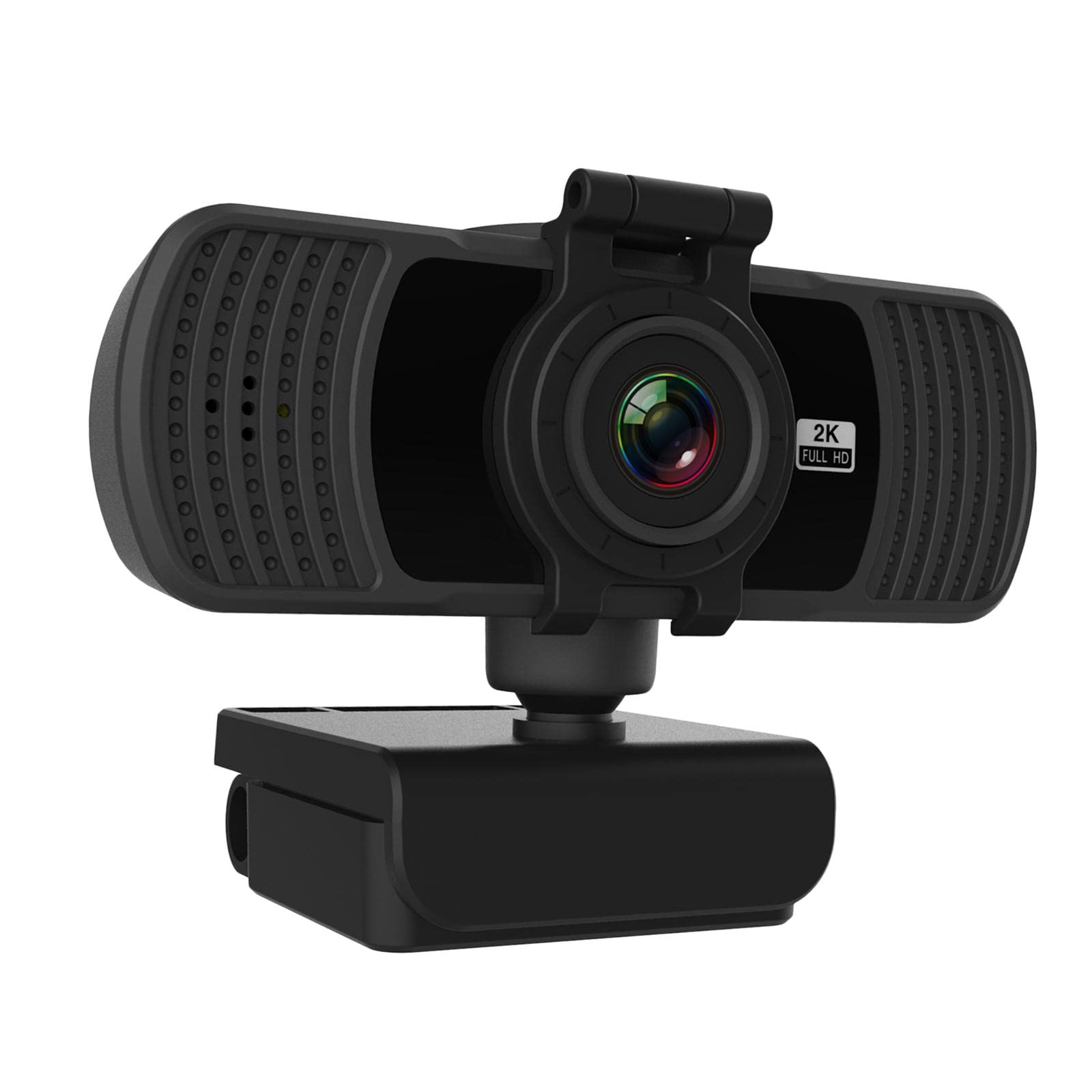 Webcam 2K con Micrófono Integrado para Cámara de Computadora con Enfoque Automático Luz para Videollamadas Protección de Privacidad
