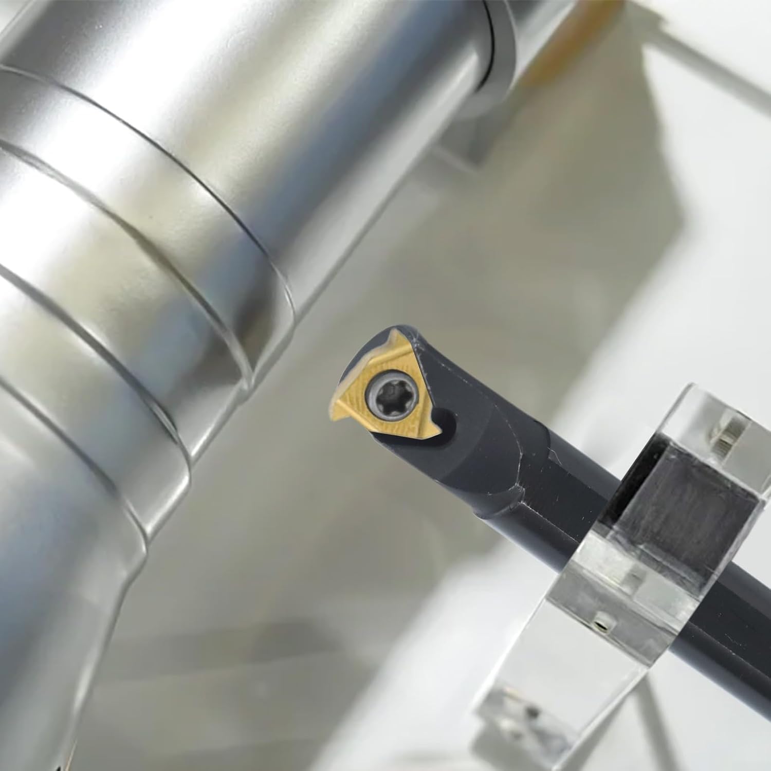 SNR0010K11 Lathe Threading Holder with 10pcs 11IR A60 Carbide Inserts, 125mm Alloy Steel Boring Bar Kit CNC Turning Right Hand