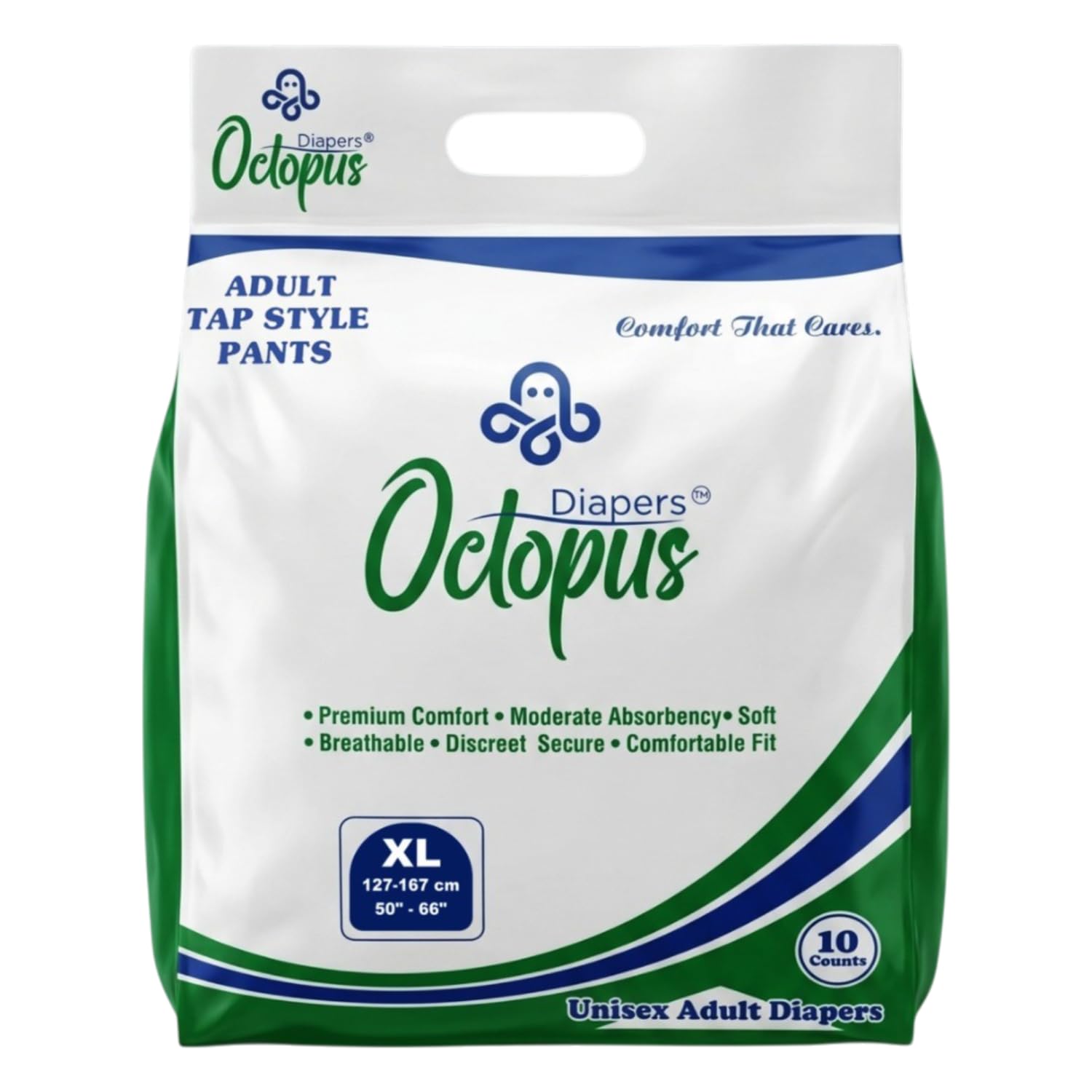 Octopus Adult Diapers, Tape Style | XL Size | 10 Count | Upto 12 hr Absorption Protection | Long Protection Hour | Anti-Bacterial, Leakproof, Odour Control-image-29