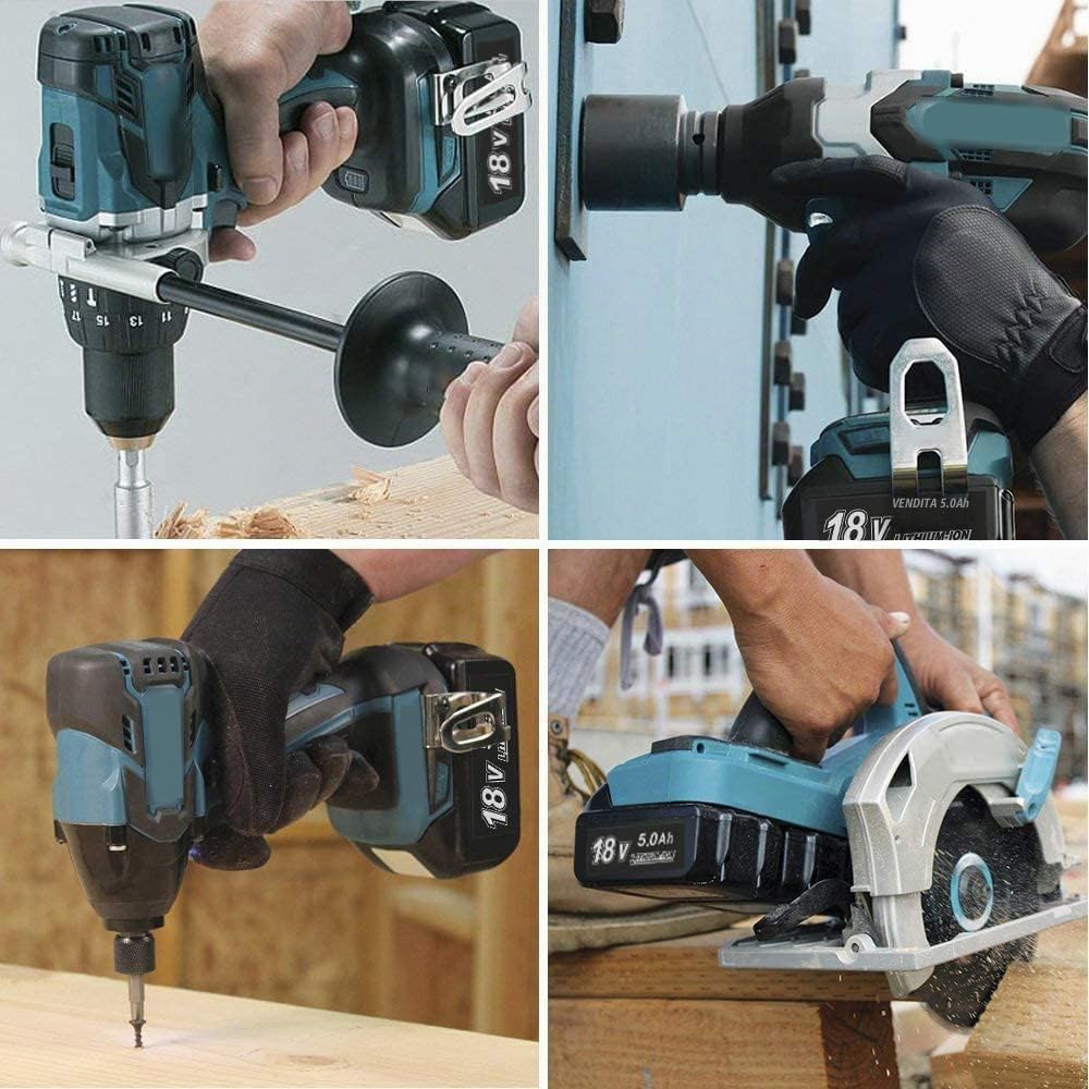 Batteria di ricambio da 18V BL1850 18V 5.0Ah Batteria per Makita BL1850 BL1860B BL1855 BL1840 BL1830 BL1835 BL1820B BL1815 compatibile con Makita 18V batteria Makita 18V (2x5000mAh,18V)