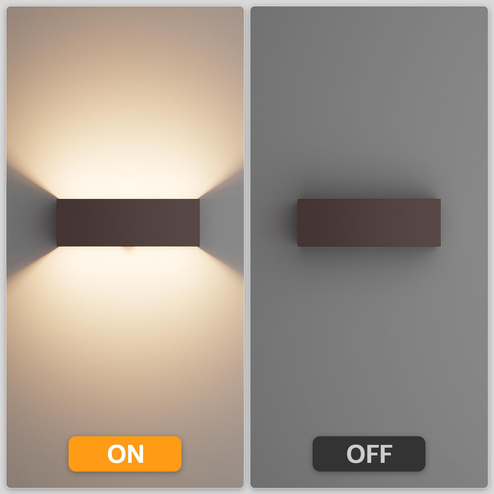 Klighten Applique da Esterno con Sensore di Movimento, con Lampadina Sostituibile G9 LED, 3000K Lampade da Parete Orientabile IP54 Impermeabile per Giardini Ingresso Terrazza (Bronze)