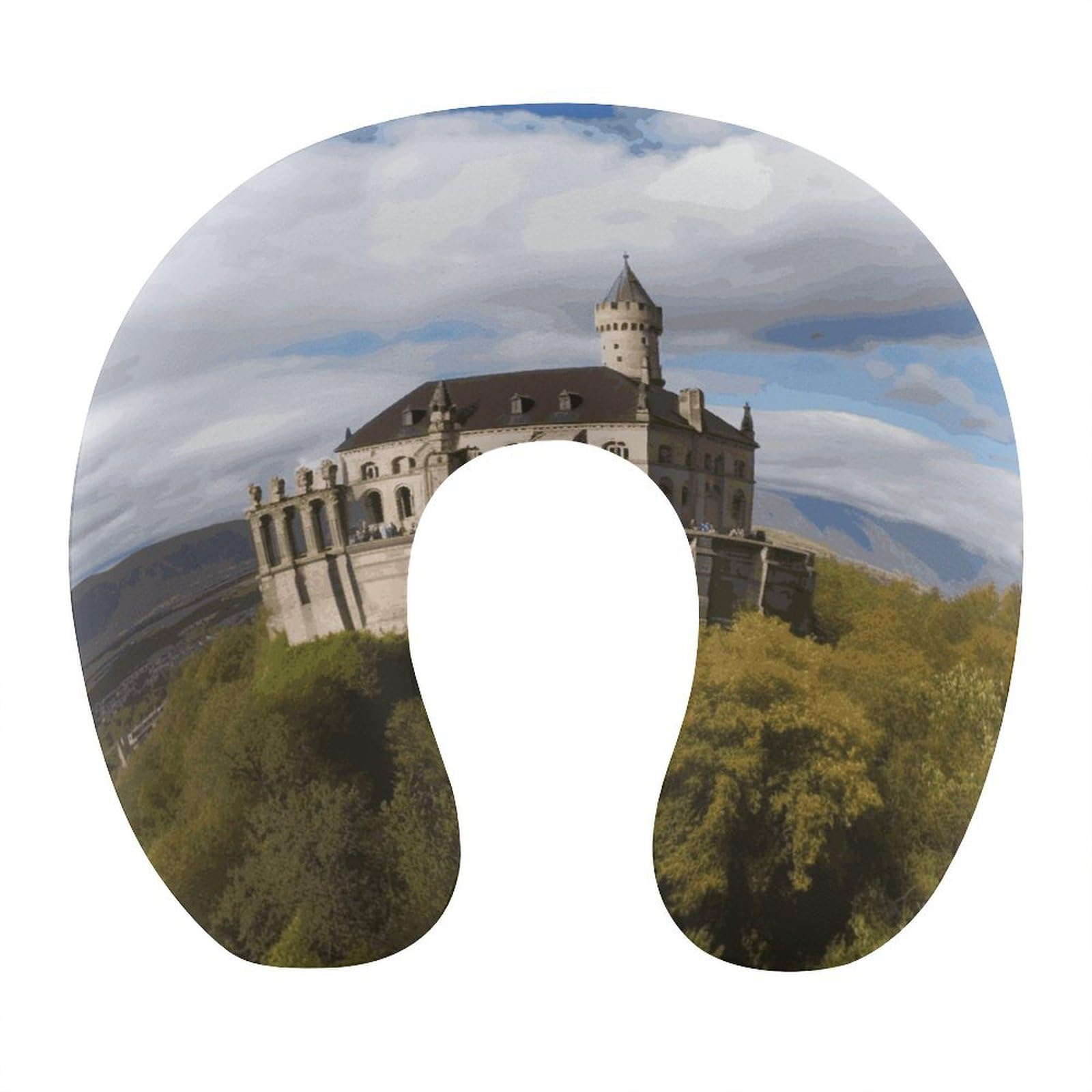 Btcowzrv Style Historical Monuments Of Armenia U Shaped Neck Pillow Travel Pillows