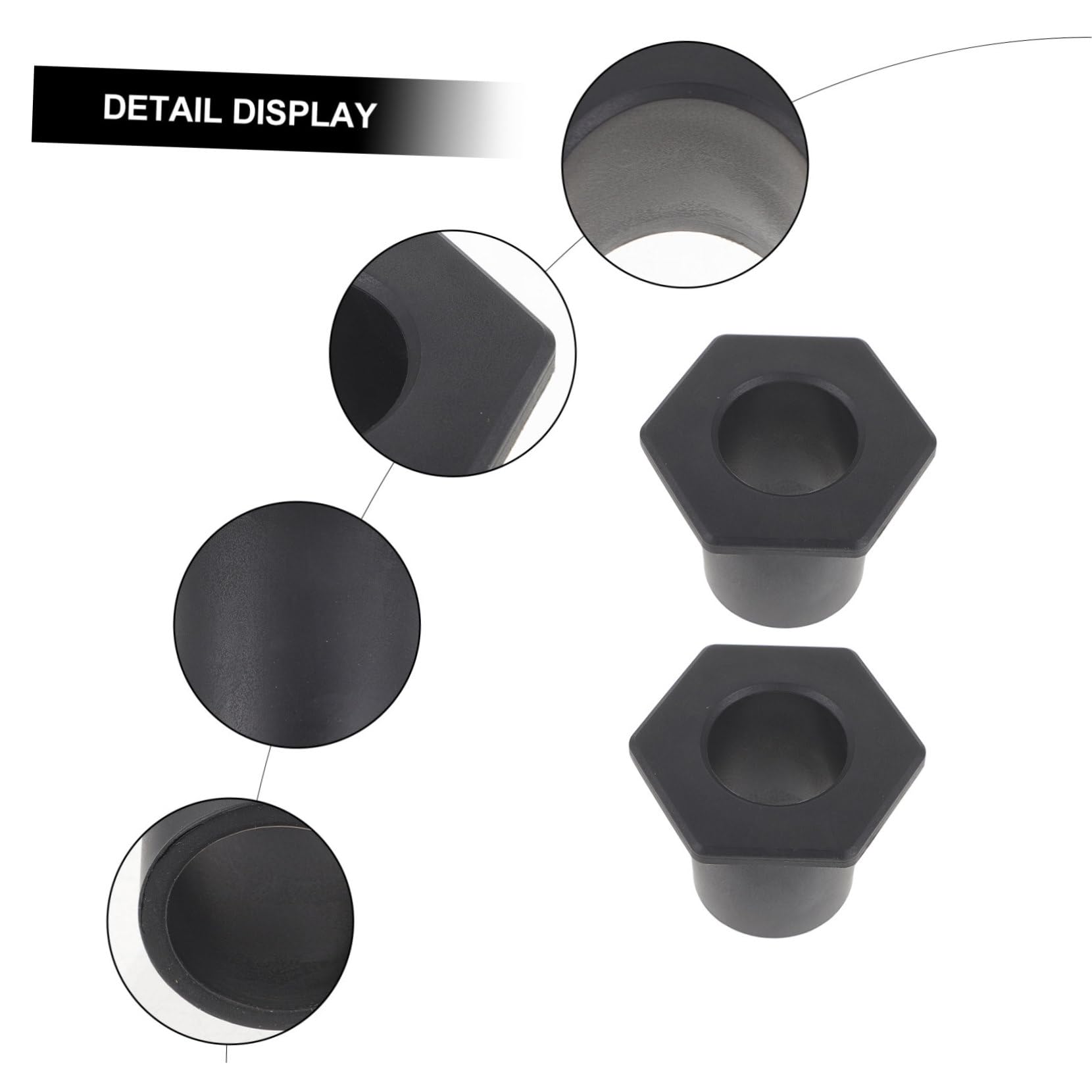 Gogogmee Practical Patio Umbrella Holder 2pcs Base Stand Hole Ring Plug Covers Patio Base Stand Replacement Parts Stand Base Screw Pole Cap Umbrella Outdoor Patio Umbrella Accessories