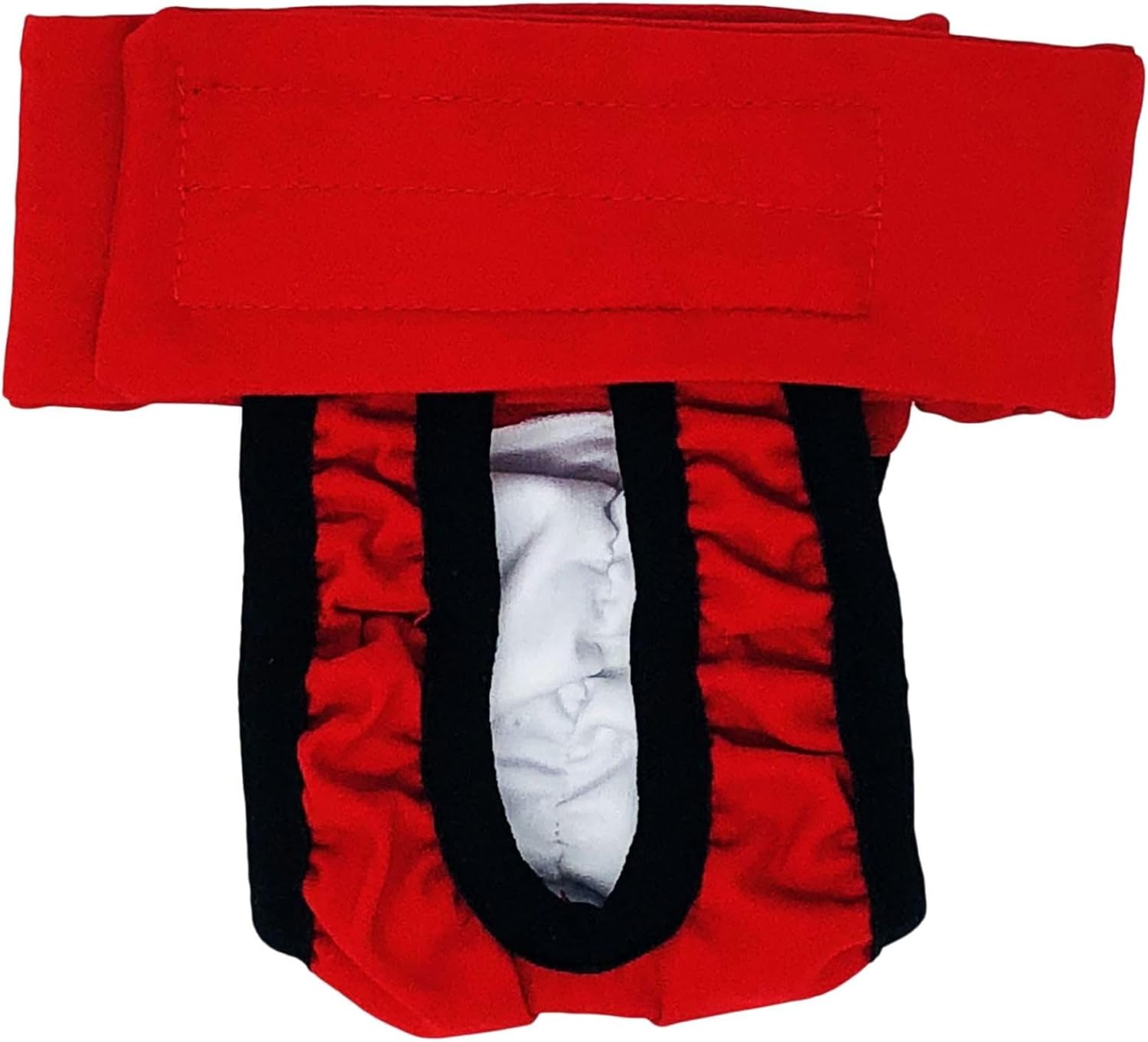 Dog Diaper Made in USA - Cherry Red Dog Diaper Pull-up, S for Incontinence, Housetraining and Female Dogs in Heat - Allows for Defecating Outside