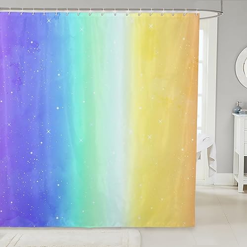 Miniatura 30 de Cortina de baño bohemia con diseño floral retro de 72 x 78 pulgadas, 70 pulgadas, diseño de flores hippie de los años 70, cortina de ducha bohemia