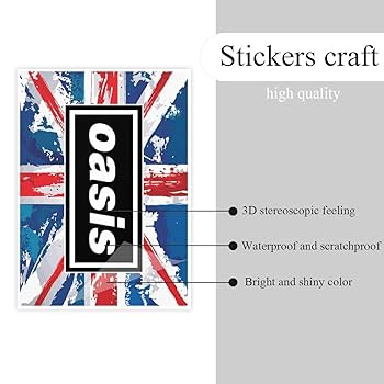 ★【oasis】ツアーステッカーセット Amazon | クリスタルステッカー オアシス OASIS バンド