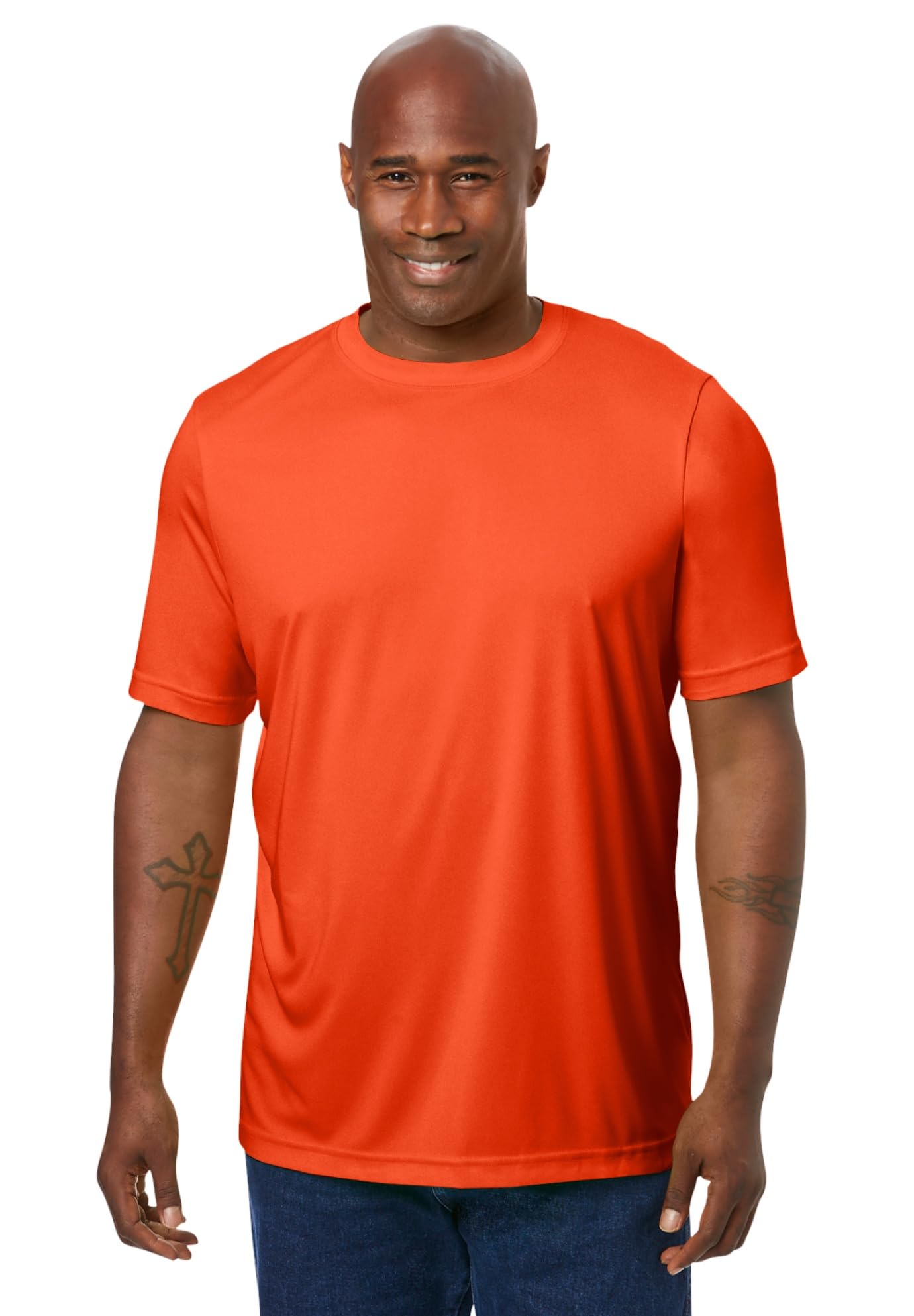 KingSize Men's Big & Tall No Sweat Crewneck Tee