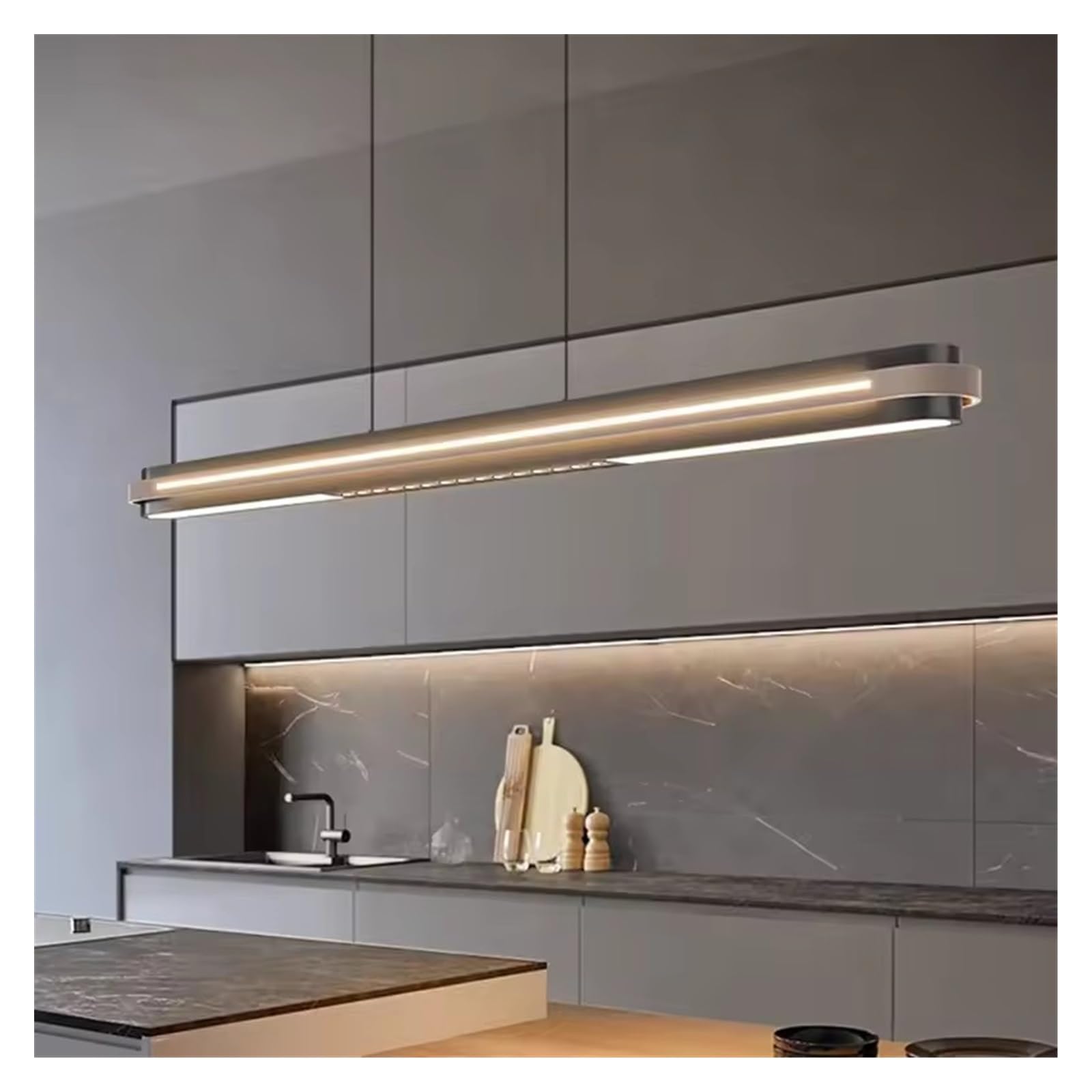 Lustre LED suspension moderne salle à manger éclairage cuisine L120cm