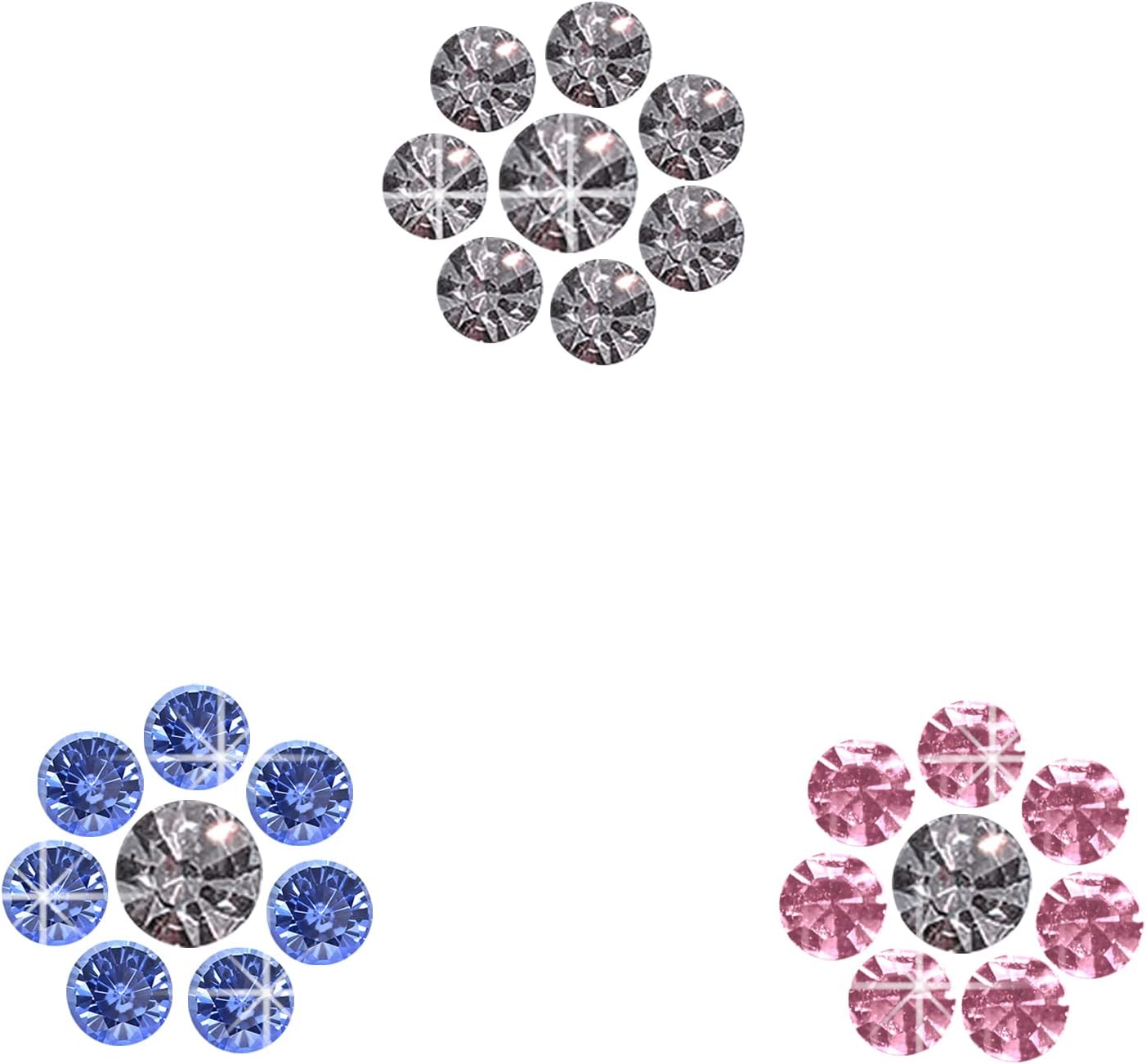 Comet Busters Floral Nose Studs Stick Ons Self Adhesive Non Piercing Nose Stud (Nosestud004)