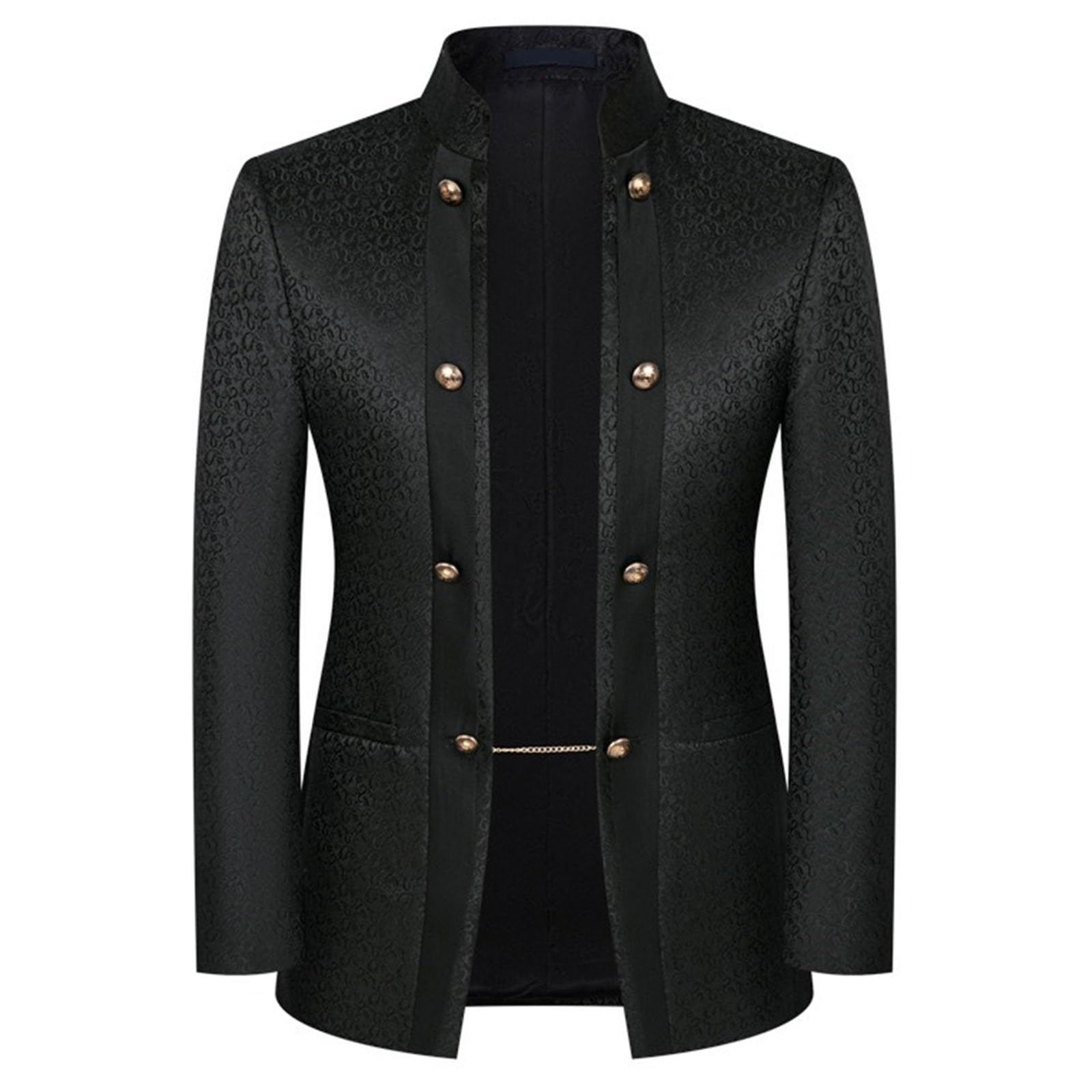 Conjunto de Esmoquin para Hombre, Traje de 3 Piezas con Estampado Floral y Paisley Primera Calidad para Hombre, Traje Entallado Cuello mandarín Novio Boda.