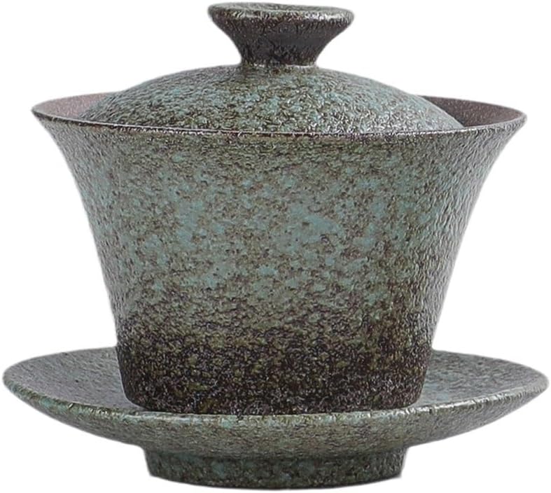 Handmade Ceramic Tea Bowl Thin Tire Three Talent Covered Cup