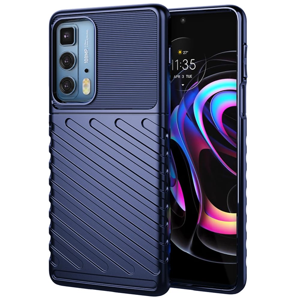Amazon Brand- Solimo Basic Case for Motorola Edge 20 Pro 5G (Carbon Fiber_Blue) (B0CGZVHYD7) Amazon Price History, Amazon Price Tracker
