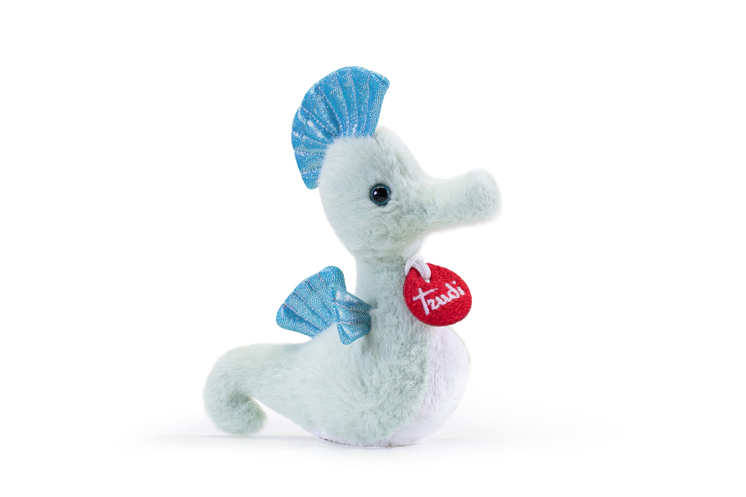 Trudi Green Seahorse Plush sea gifts, underwater animals and beach. Xmas and birthday present | 8x17x16cm size XS | Sealife Depth | model 26570