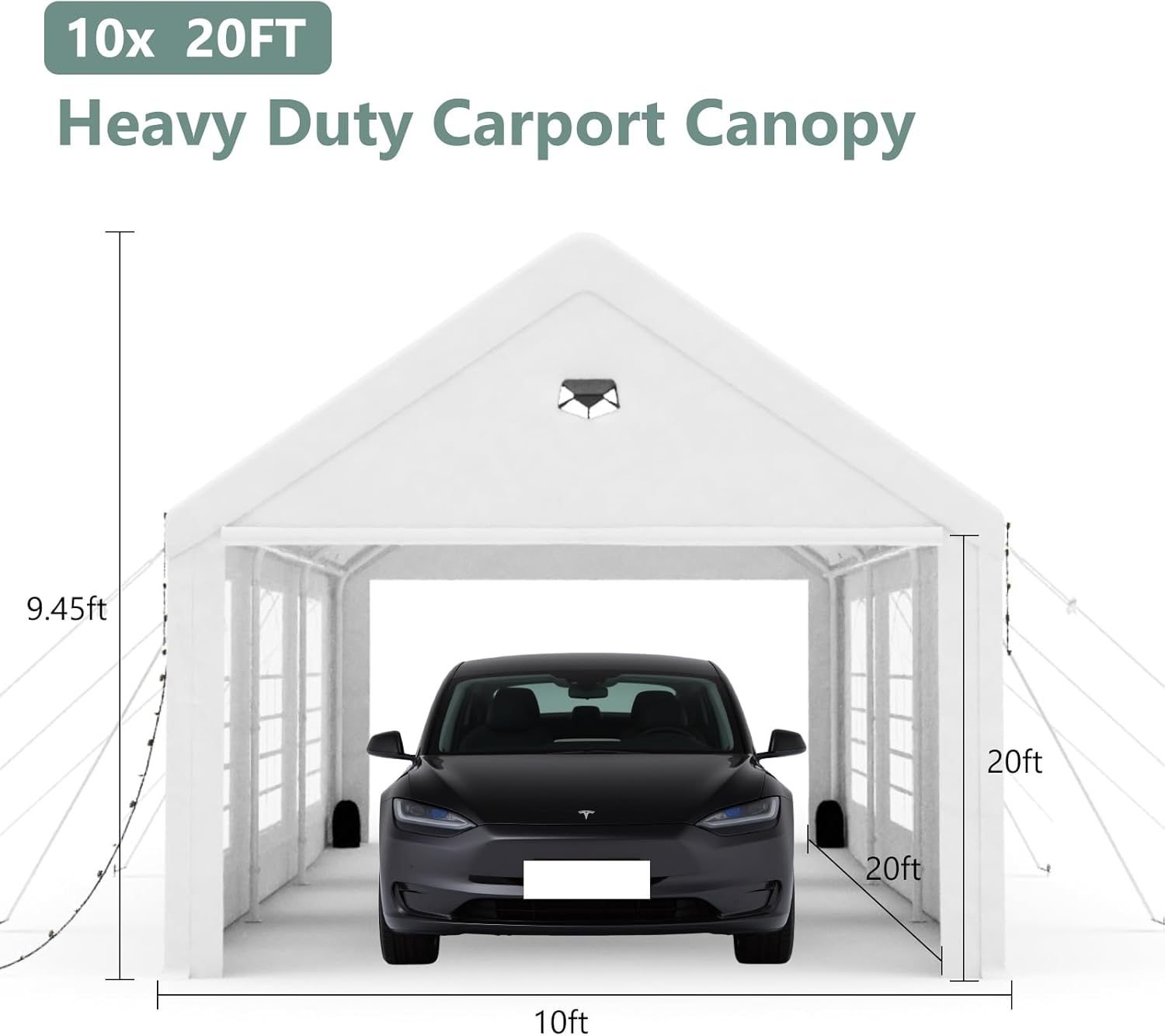 2 Car Carports 20X20 Heavy Duty,Car Ports with 180G Removable Side Walls, Carport Canopy, Portable Car Port Garage, Car Shelter All Weather,Gray 2 Car Carports 20X20 Heavy Duty,Car Ports with 180G Removable Side Walls, Carport Canopy, Portable Car Port Garage, Car Shelter All Weather,Gray