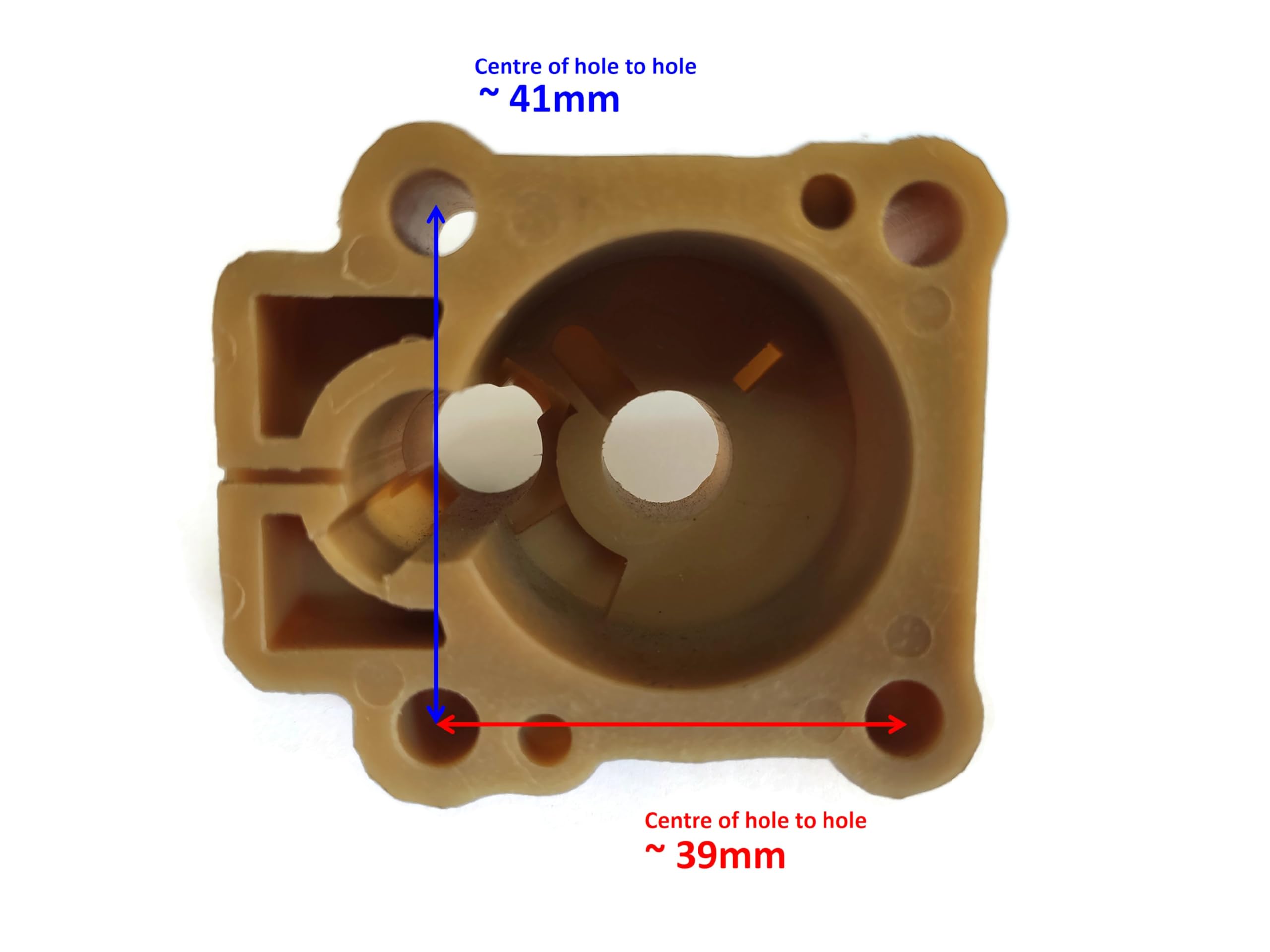 ITACO Boat Motor Housing Water Pump Case 3B2-65016-1 0 M 46 8037502 for Tohatsu Nissan Mercury Mercruiser Quicksilver Outboard 8HP 9.8HP 6HP 6B 2/4-stroke Engine