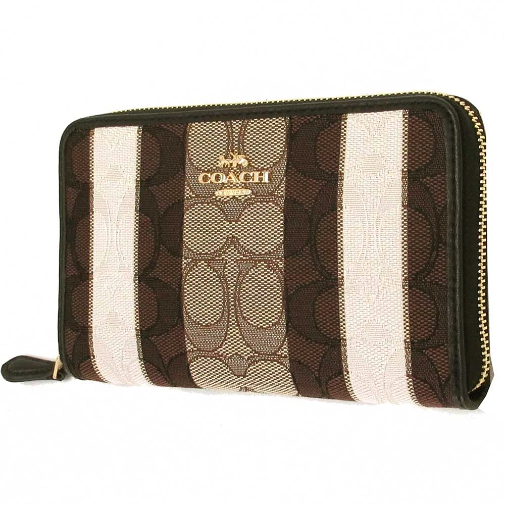 Buy Coach Womens Medium Id Zip Wallet In Signature Jacquard With