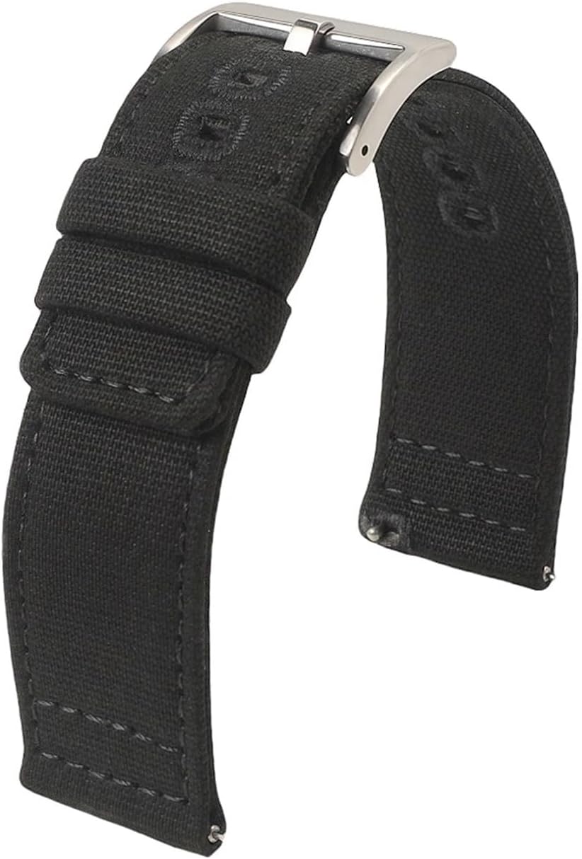 1pcs Nylon Canvas Watch Strap 18mm 19mm 20mm 22mm Watch Bands for Smart Watch Accessories