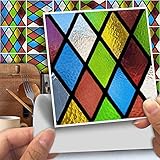 Alwayspon 25 Pcs Self-Adhesive Tile Transfer for Home Decor, Peel and Stick Tile Decal, Water-Proof...