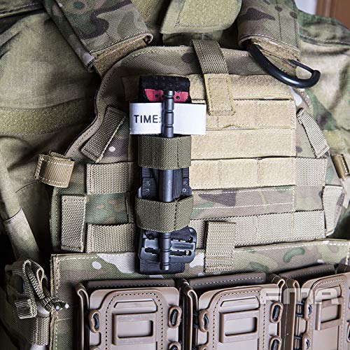 Molle - Soporte de torniquete elástico para almacenamiento de chaleco de caza, sistema Molle