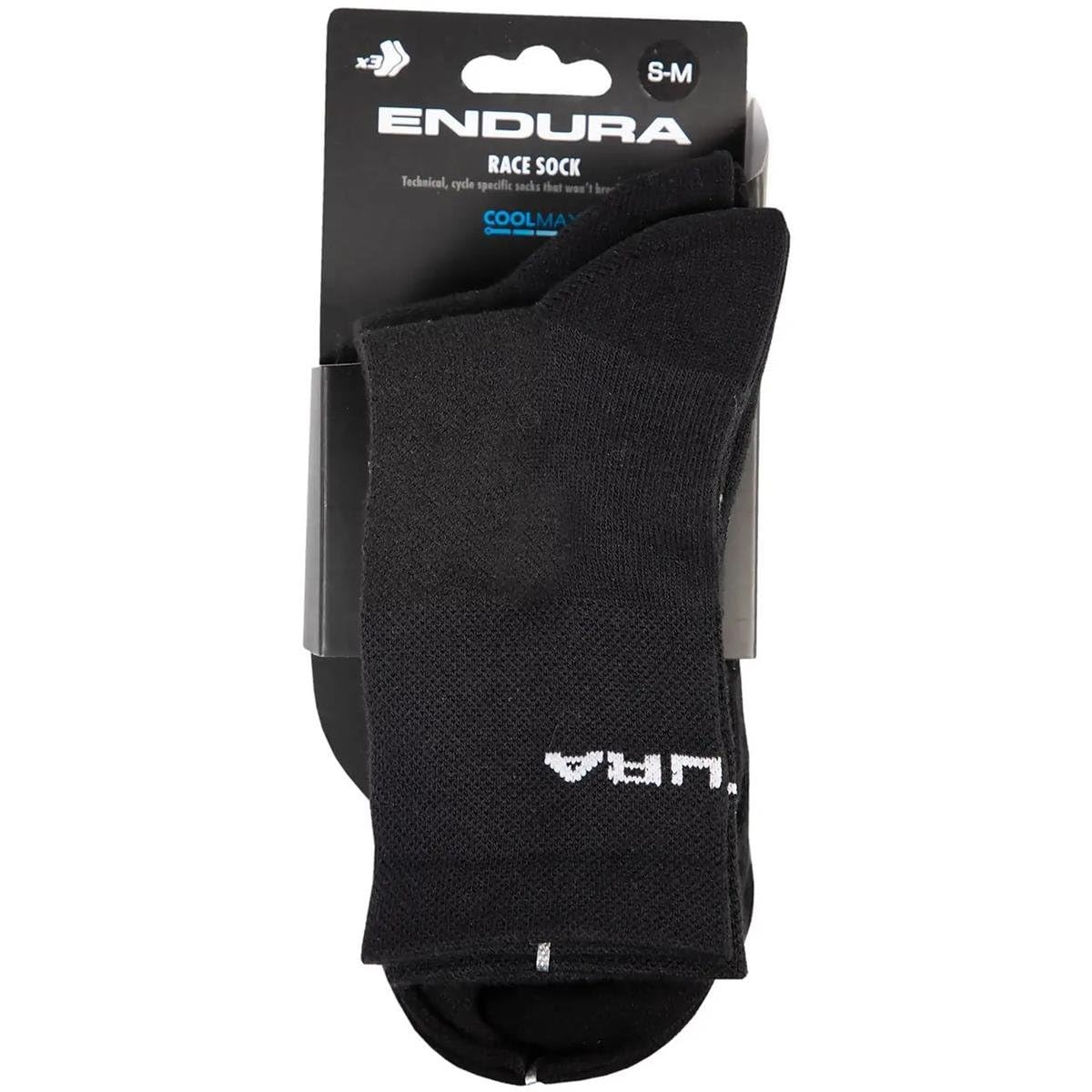 Endura COOLMAX® męskie skarpety wyścigowe (3-pak) do jazdy na rowerze