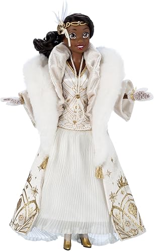 Miniatura 2 de Disney Tienda oficial Tiana 2023 edición especial navideña muñeca  La princesa y la rana  Celebra con elegancia encantada con la princesa favorita