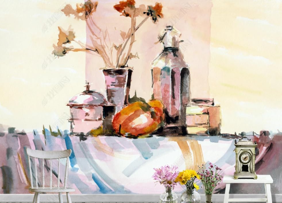 Papier peint intissé vases à fleurs grand format poster mural XXL