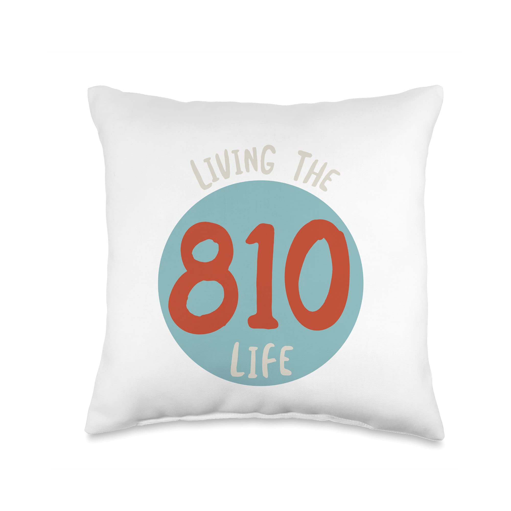 Amazon.com: Whyitsme Design Funny 810 Area Code, MI Michigan Souvenir Throw  Pillow, 16x16, Multicolor : Home & Kitchen