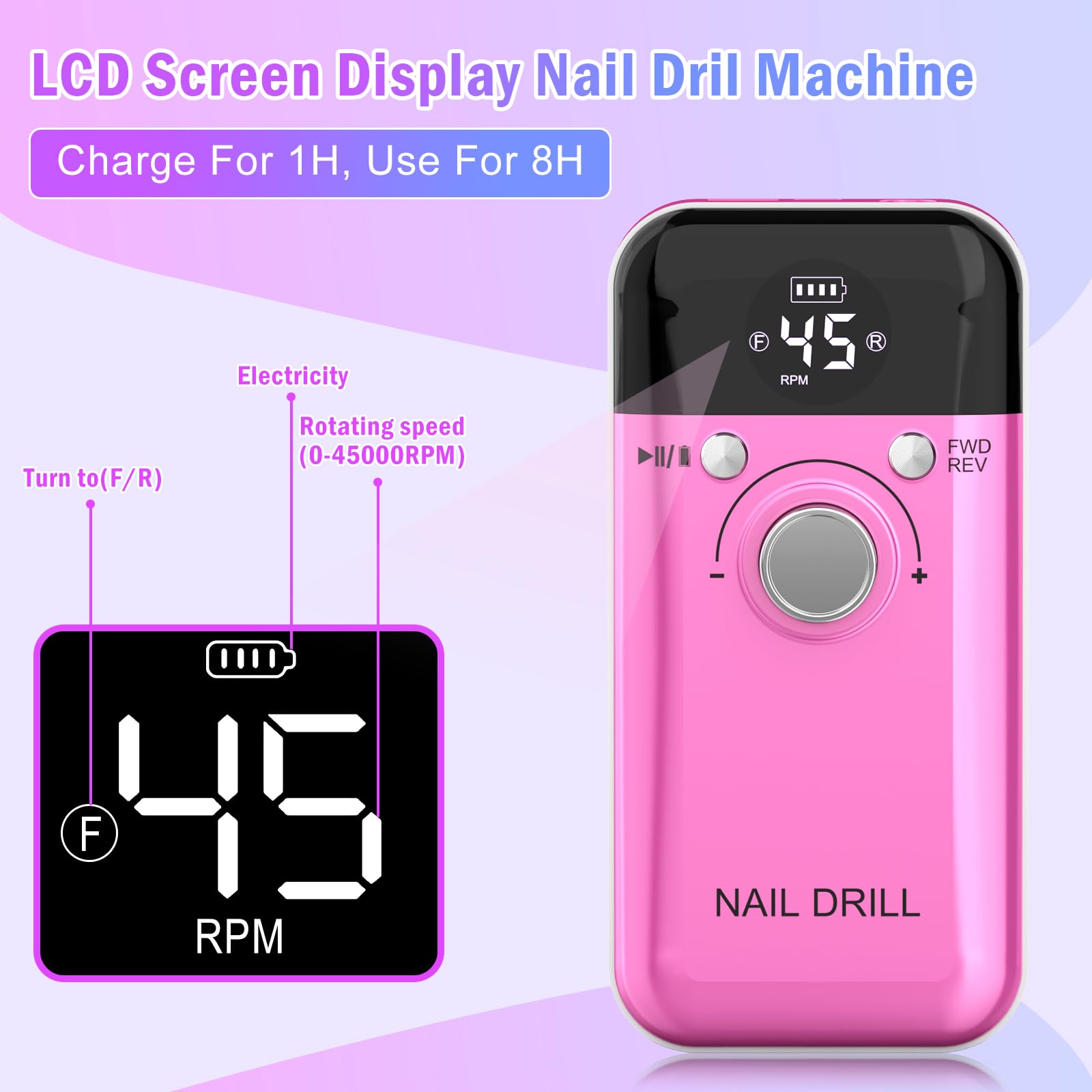 HUIJUTCHEN Electric Nail Drill - Image 2