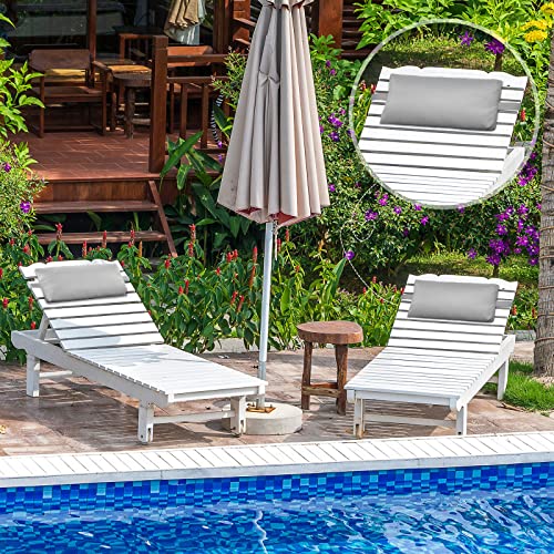 Qunclay Headrest Pillow Pool Furniture Lounge Pillow Chair Pillows Patio Furniture Pillows With Adjustable Elastic Tape Band Head Support Pillow For Pool Patio Chairs  thumb #6