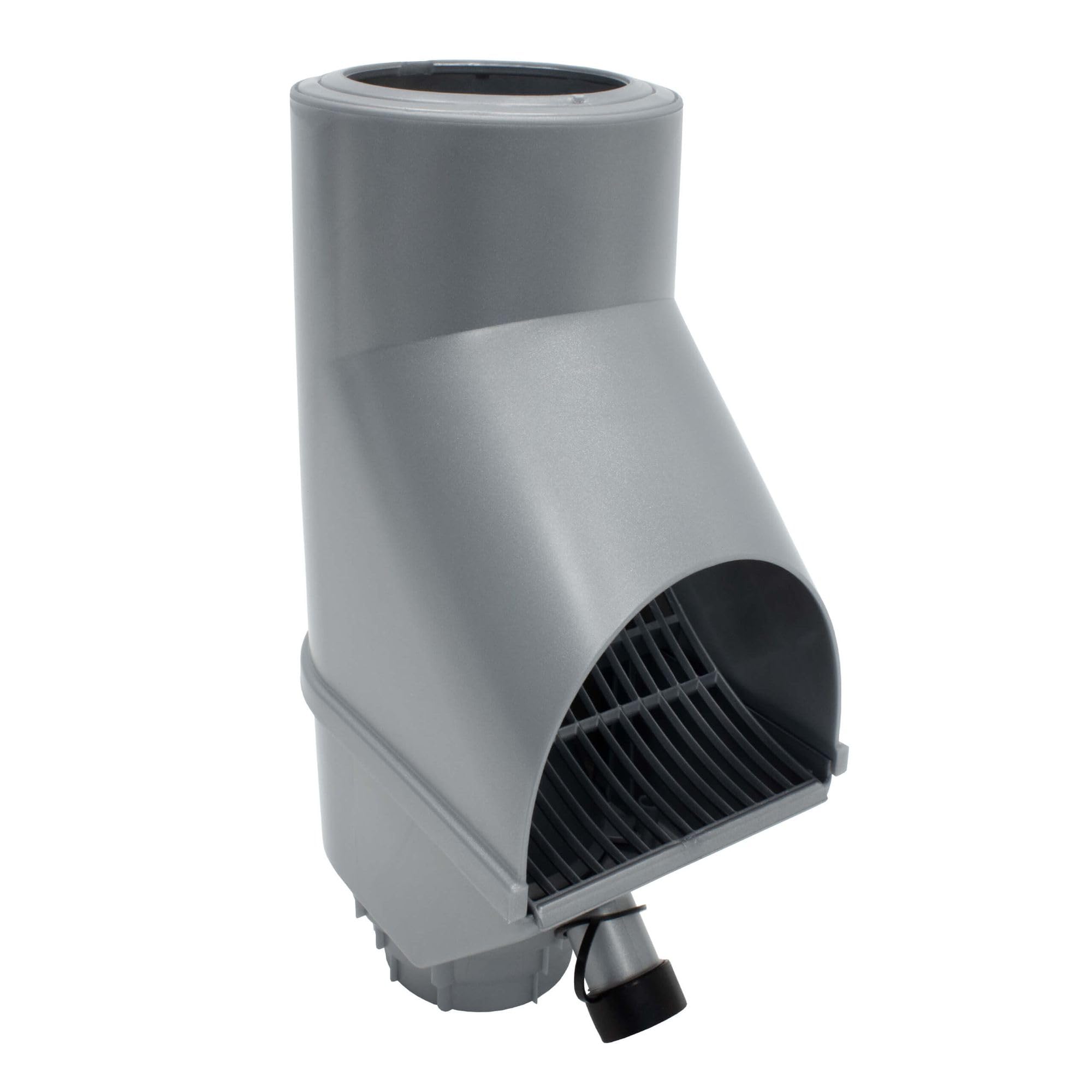 Jardinion rainwater Filter, downpipe Leaf Separator Silver 30.5 x 12 x 17.5 cm Rainwater Collector for downpipe DN75, DN85, DN100