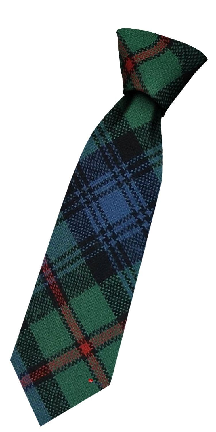 I LUV LTD Boys All Wool Tie Woven And Made in Scotland in Robertson Hunting Ancient Tartan