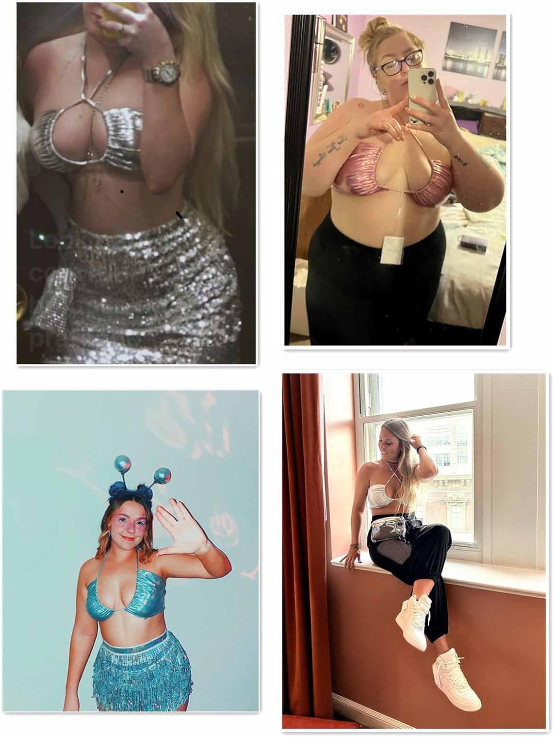 krtwrnt Women‘s Festival Outfits Sexy Concert Crop Top - Image 4