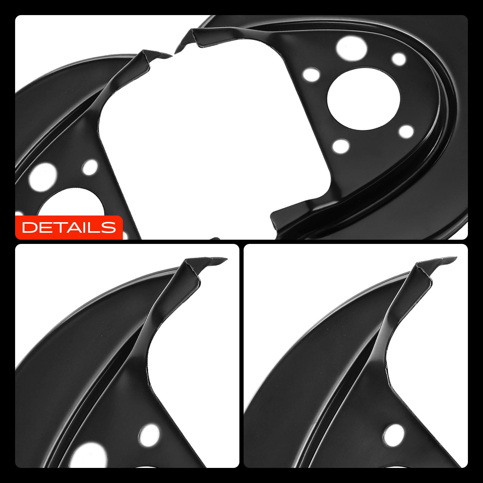 Frankberg 2x Ankerblech Deckblech Hinten Links Rechts Kompatibel mit A3 8L1 1.6L-1.9L 1996-2003 TT 8N3 1.8L 1998-2006 Fabia II 542 1.2L-1.9L 2006-2014 Replace# 1J0615612D