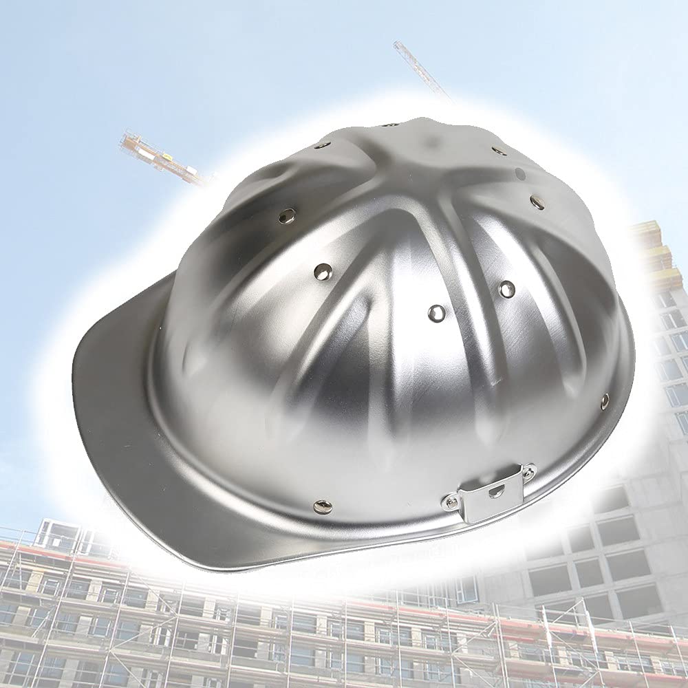 Casco de Seguridad, Casco de Seguridad de ala Completa de aleación de Aluminio Casco de Alta Resistencia El Refuerzo de aleación de Aluminio en la Parte Superior es más Seguro y efectiv