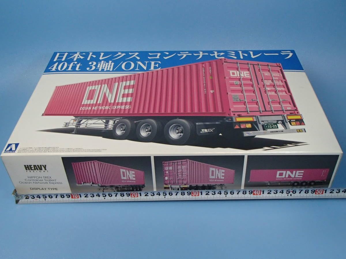1/32 ヘビーフレイト日本トレクス コンテナセミトレーラ40フィート3軸 日本トレクス コンテナセミトレーラ40ft 3軸/ONEジャパン｜株式