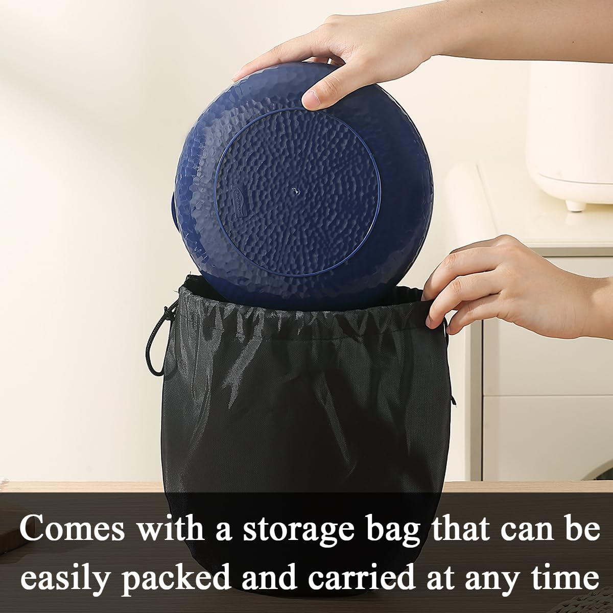 Evanda Kit Vajilla Camping, Plato, Taza, Cuchara, Tenedor, Cuchillo y Bolsa de Transporte, Reutilizable Accesorios para Acampar Equipo Esencial Ligero y fácil de Transportar o Poner en la Mochila