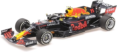 Minichamps 110210811 1:18 Red Bull Racing Honda RB16B-Sergio Perez-3rd French GP 2021 Coche miniatura coleccionable, multicolor