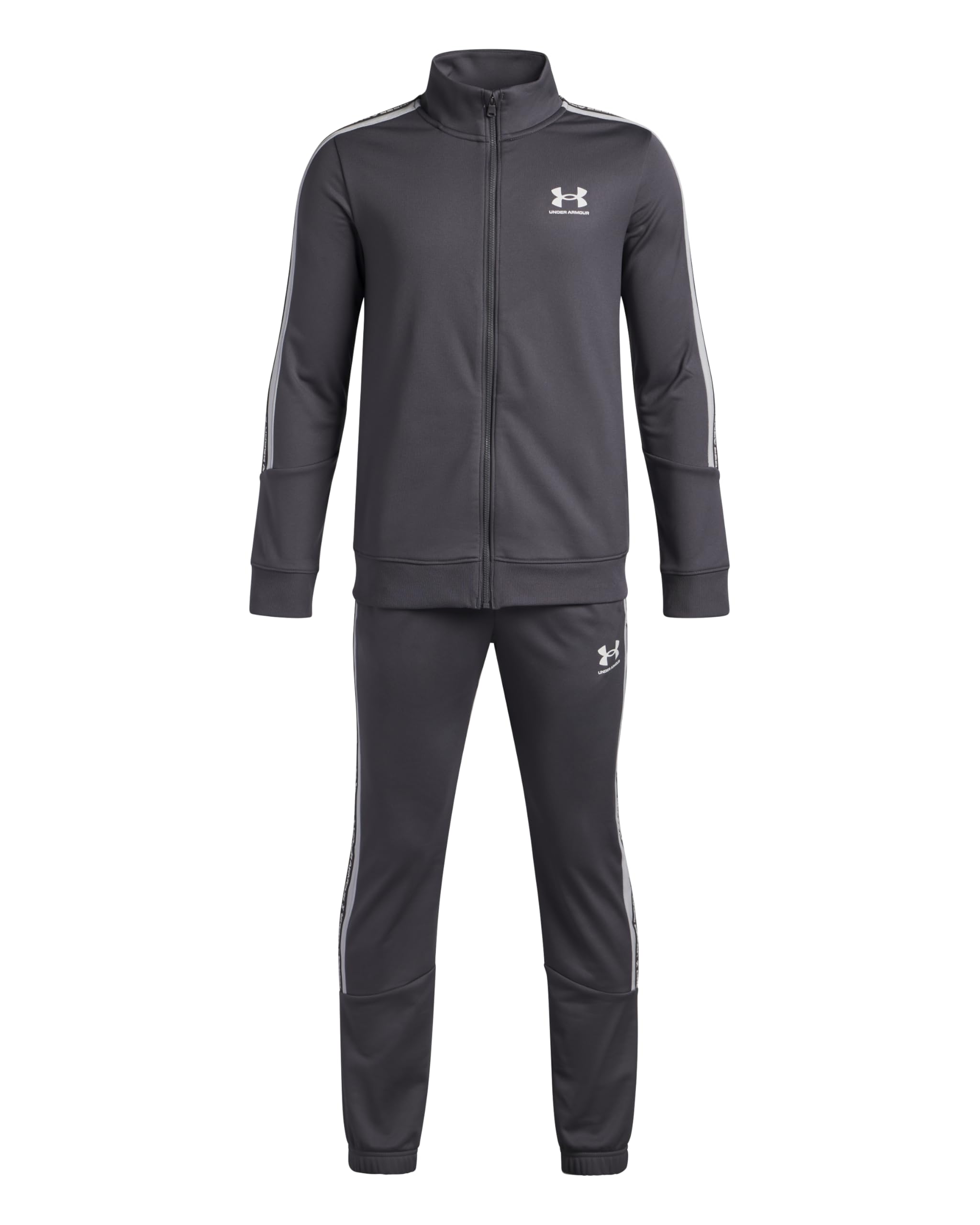 Under Armour Junior Boys Training Ua Icon Knit Tracksuit - Grey