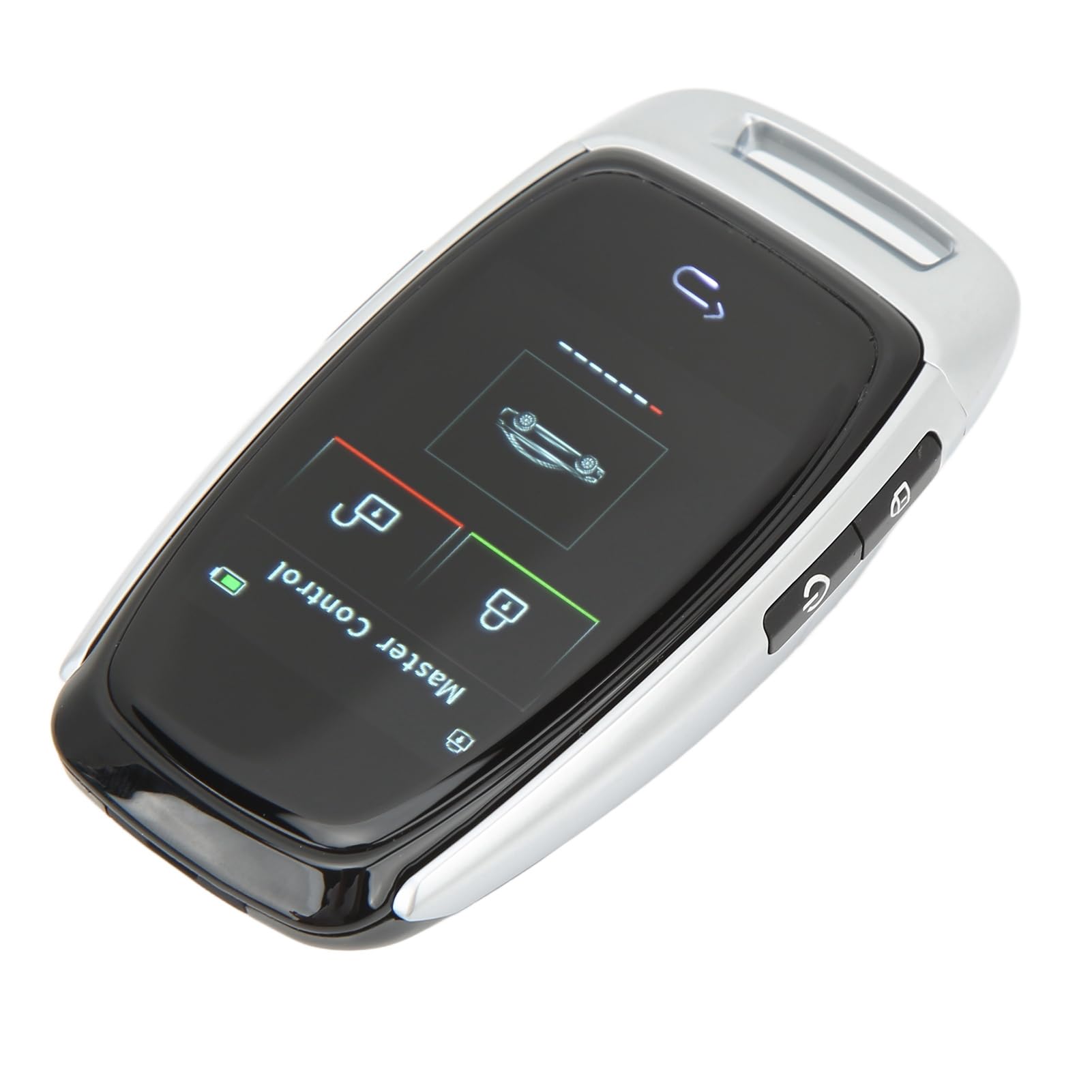 Aramox Car Modification Smart LCD Key Entrada sin Llave y Control Remoto para Todos los Modelos con un Botón de Inicio (Plata)