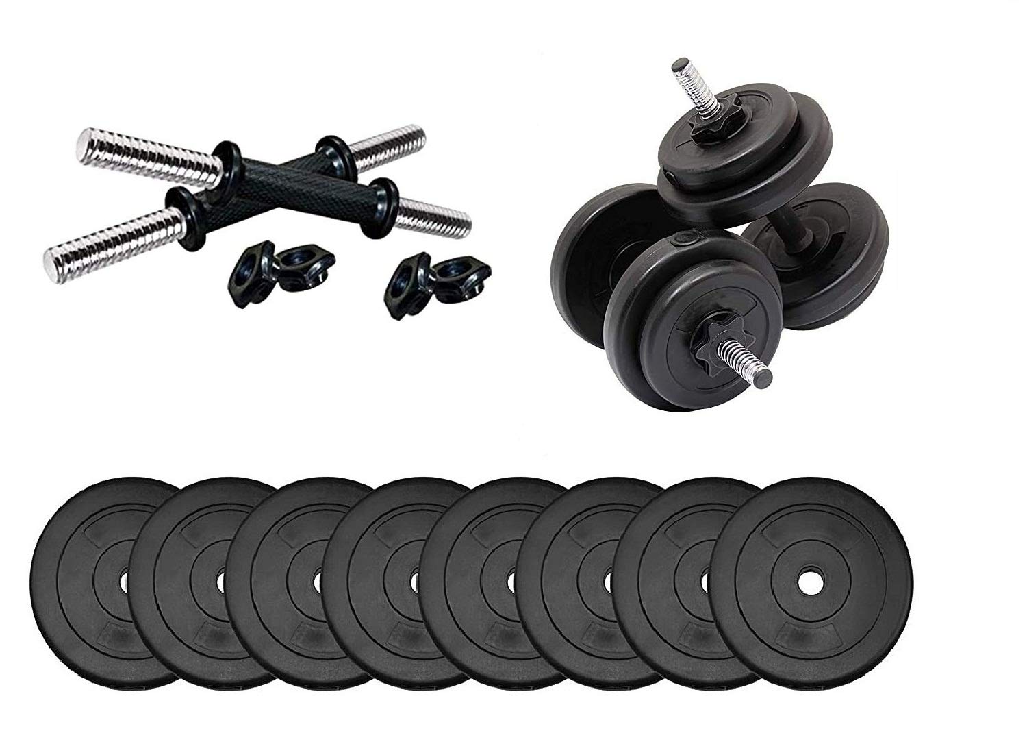 BEACON INTERNATIONAL Home Gym and Exercise Set (18 KG (2.5 KG X 4 + 2 KG X 4)) (B08WQBY751) Amazon Price History, Amazon Price Tracker