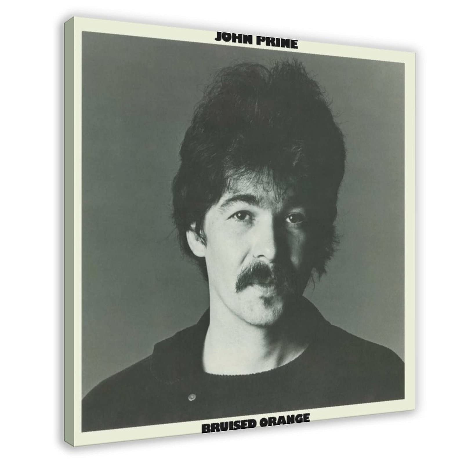 John Prine Album Cover Bruised Orange Canvas Poster Bedroom Decor Sports Landscape Office Room Decor Gift Frame:24x24inch(60x60cm)