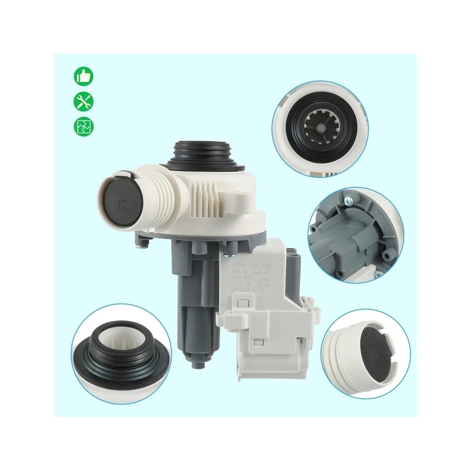 Bomba De Drenaje Lavadora W10919003 W10775446, Compatible Con Amana