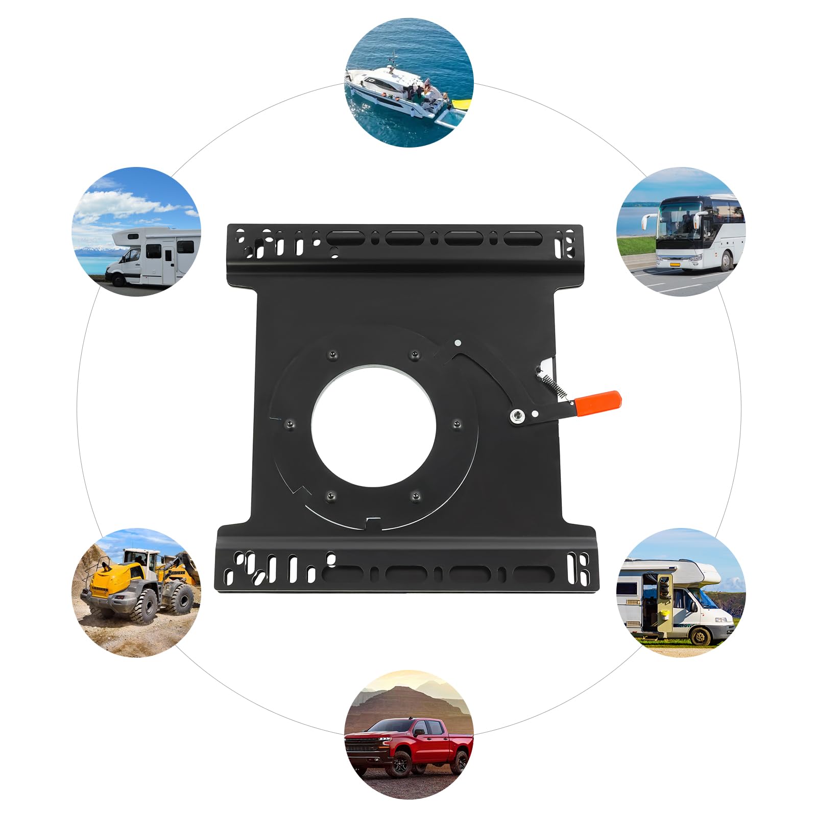 Draaiplateau VW T5/T6 CTA, passagiers en bestuurderszijde - Webwinkel en werkplaats voor camper accessoires