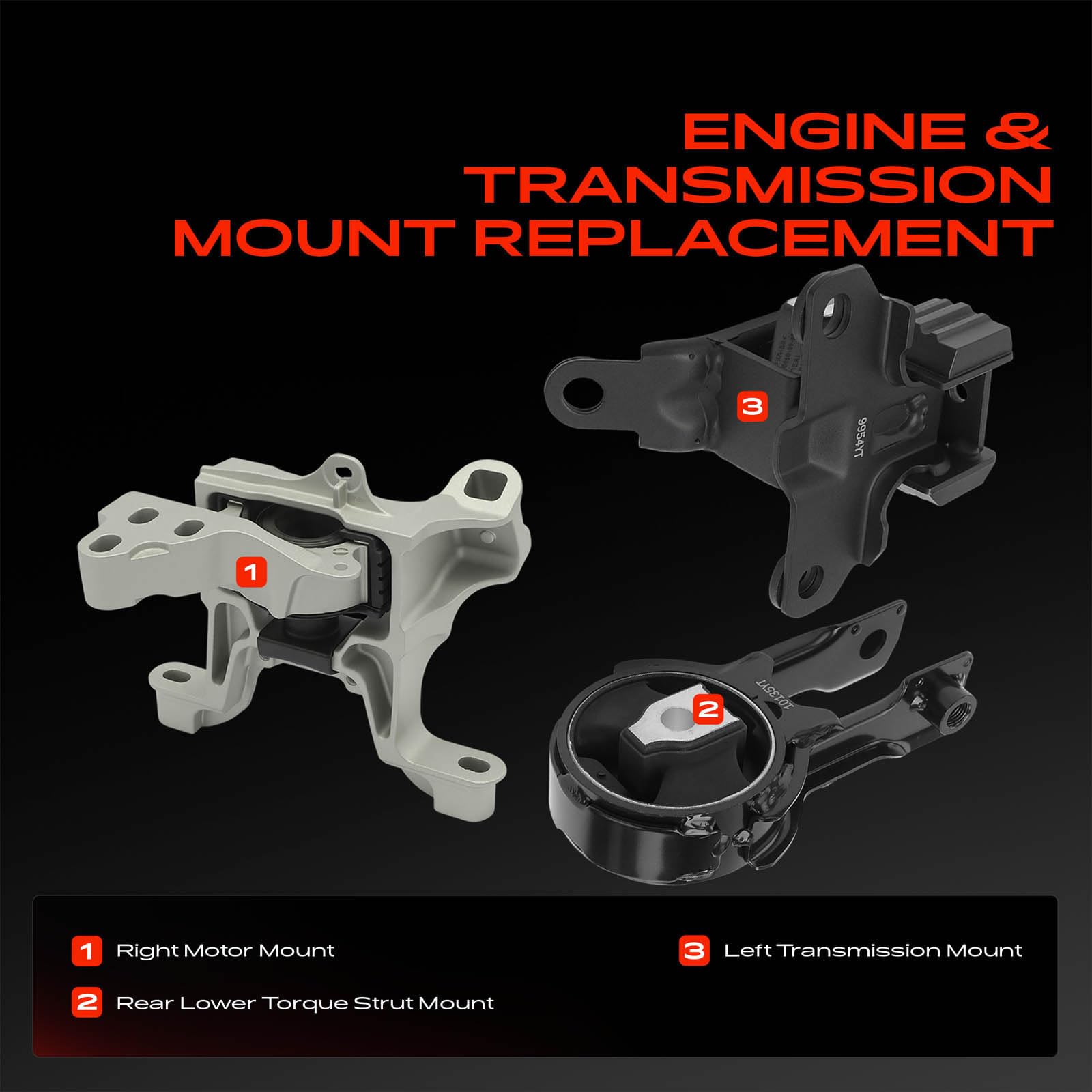 Amazon.com: A-Premium Engine Motor and Transmission Mount Kit