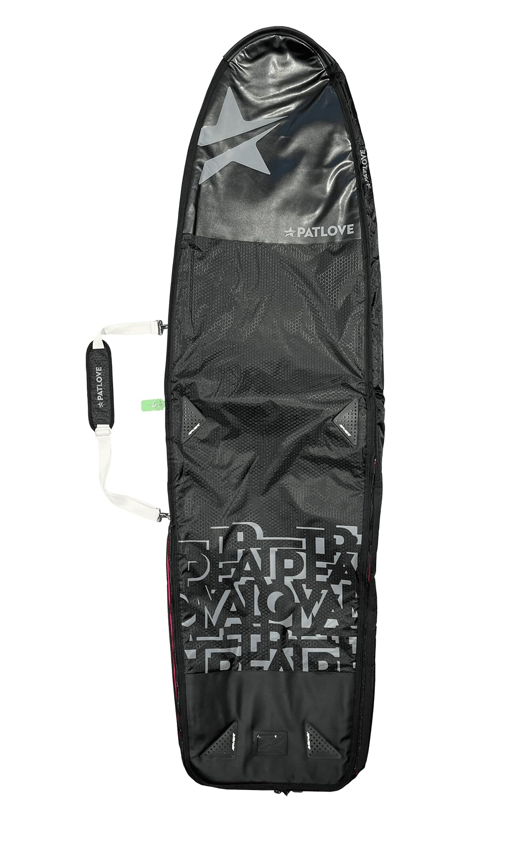 PATLOVE Housse de Protection pour Planche de Windsurf, Blackline 8mm, Noir