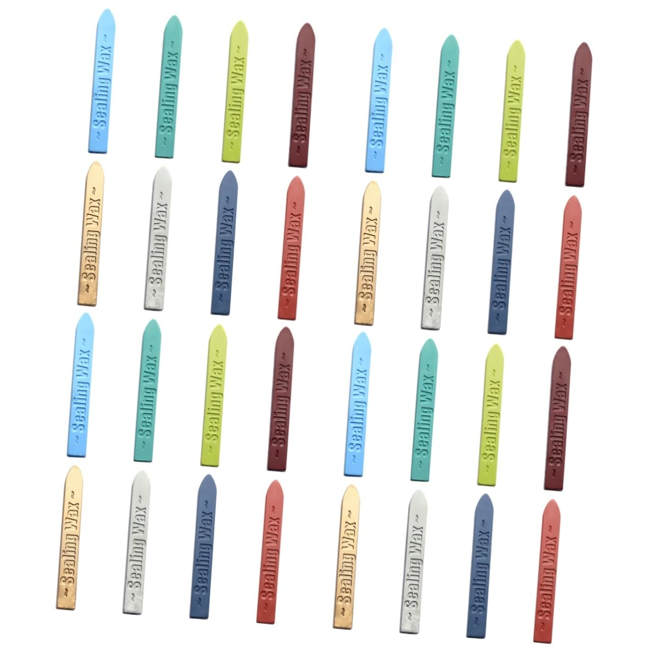 Lurrose 32stücke Teiliges Siegelwachs-sticks Mit Dochten Antikes Manuskript Wachs Für Siegelstempel Farben Zum Versiegeln Von Briefen Einladungen Und Karten